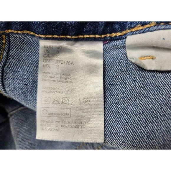 (3/$35) &Denim Size 8 Skinny High Waist Ankle Length Stretch Denim Blue Jeans - Picture 5 of 11